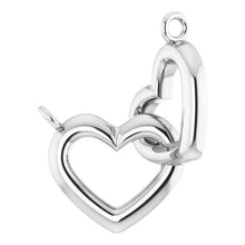 Load image into Gallery viewer, Necklace - Interlocking Heart | 18K White Gold
