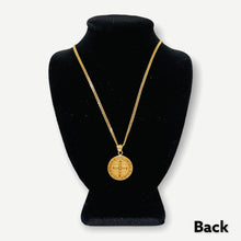 Load image into Gallery viewer, Pendants - Saint Benedict Medal | 18K Yellow Gold
