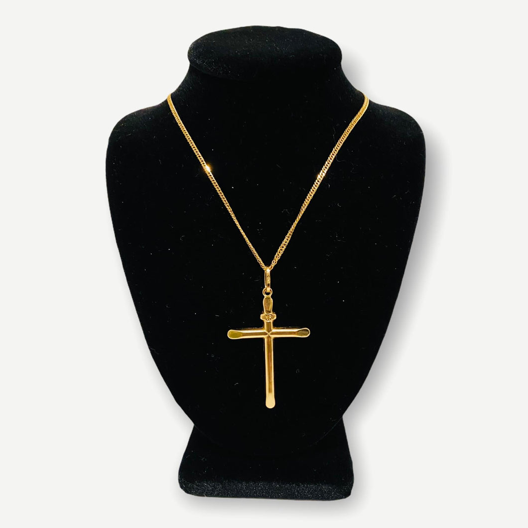 Necklace - Cross 001 | 18K Yellow Gold