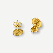 Load image into Gallery viewer, Stud Earrings - Lightweight Mama Mary | 18K Yellow Gold

