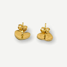 Load image into Gallery viewer, Stud Earrings - Heart MZE04 | 18K Yellow Gold
