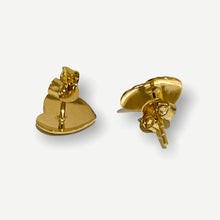 Load image into Gallery viewer, Stud Earrings - Heart MZE03 | 18K Two-Tone Gold
