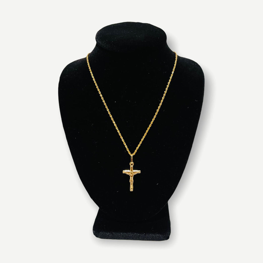 Necklace - Cross 003 | 18K Yellow Gold