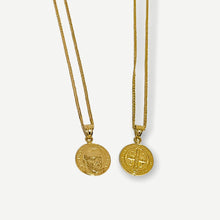 Load image into Gallery viewer, Necklace - Padre Pio Medal | 18K Yellow Gold
