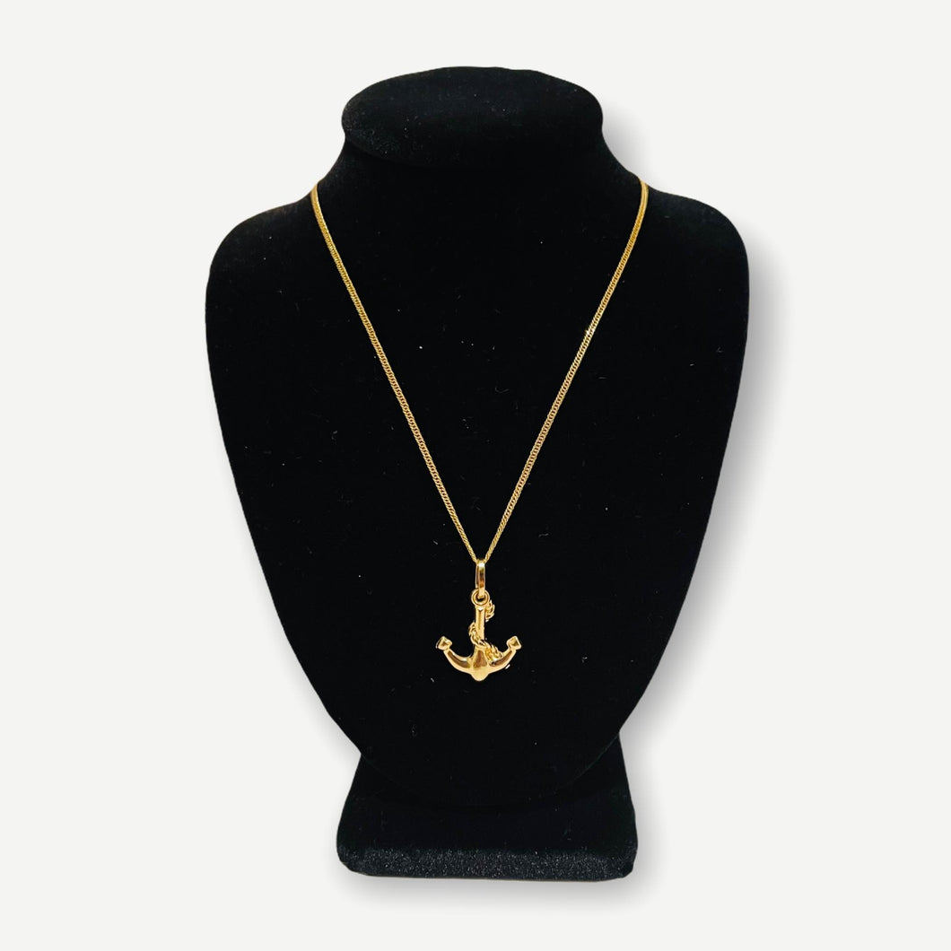 Necklace - Anchor | 18K Yellow Gold