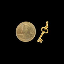 Load image into Gallery viewer, Necklace - Key | 18K Yellow Gold
