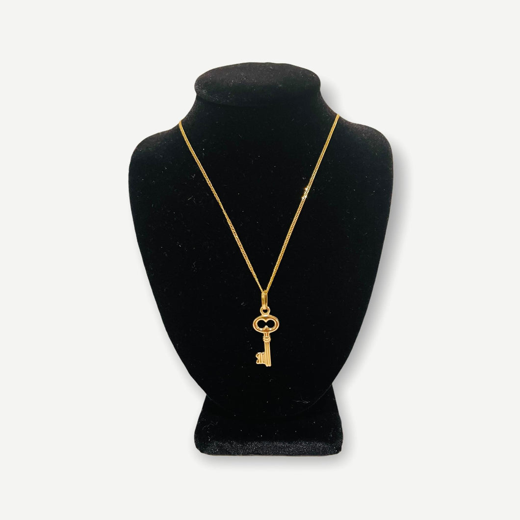 Necklace - Key | 18K Yellow Gold