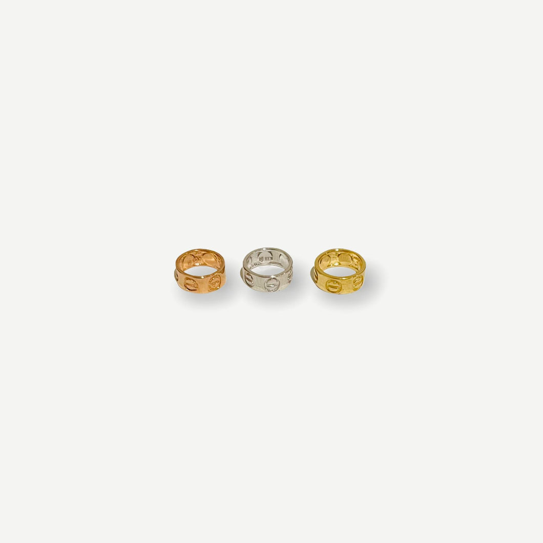 Necklace - Ring Style | 18K Yellow, White or Rose Gold
