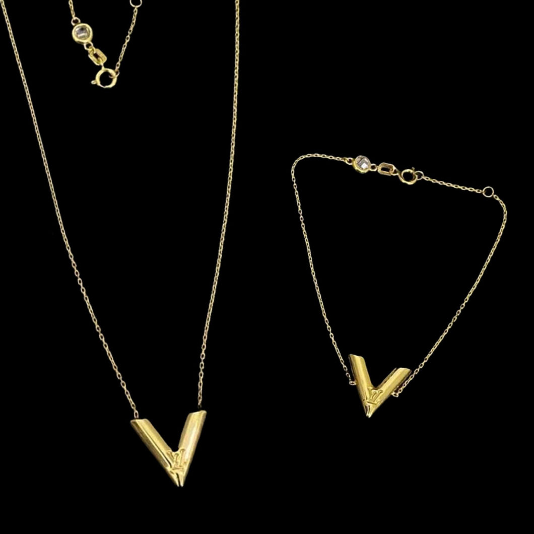 Jewelry Sets - V | 18K Yellow Gold