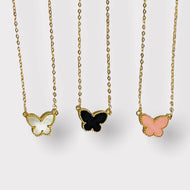 Necklace - Butterfly 8mm | 18K Yellow Gold