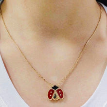 Load image into Gallery viewer, Necklace - Ladybug | 18K Yellow or Rose Gold
