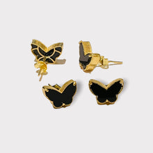 Load image into Gallery viewer, Stud Earrings - Butterfly 9mm | 18K Yellow Gold
