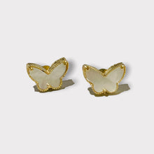 Load image into Gallery viewer, Stud Earrings - Butterfly 9mm | 18K Yellow Gold
