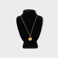Necklace - Heart with engraving | 18K Yellow Gold