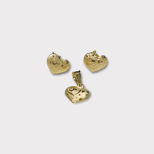 Load image into Gallery viewer, Necklace - Dainty Lightweight Set (Earrings +Pendant) | 18K Yellow Gold
