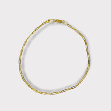 Load image into Gallery viewer, Bracelet - Lightweight Paperclip | 18K Yellow Gold
