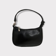 Pre-Owned Authentic Yves Saint Laurent Small Black Leather Bag