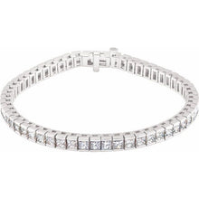 Load image into Gallery viewer, Bracelet - Accented Line | 18K White Gold
