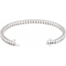 Load image into Gallery viewer, Bracelet - Accented Line | 18K White Gold
