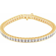 Load image into Gallery viewer, Bracelet - Accented Line | 18K Yellow Gold
