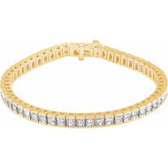 Bracelet - Accented Line | 18K Yellow Gold