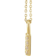 Load image into Gallery viewer, Necklace - Lock with Diamonds | 14K Yellow, White &amp; Rose Gold
