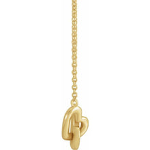 Load image into Gallery viewer, Necklace - Interlocking Heart | 18K Yellow Gold
