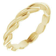 Ring - Woven Design Band | 18K Yellow Gold