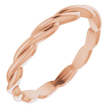 Load image into Gallery viewer, Ring - Woven Design Band | 18K Rose Gold
