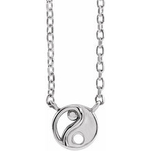 Load image into Gallery viewer, Necklace - Yin and Yang | 18K White Gold
