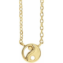 Load image into Gallery viewer, Necklace - Yin and Yang | 18K Yellow Gold
